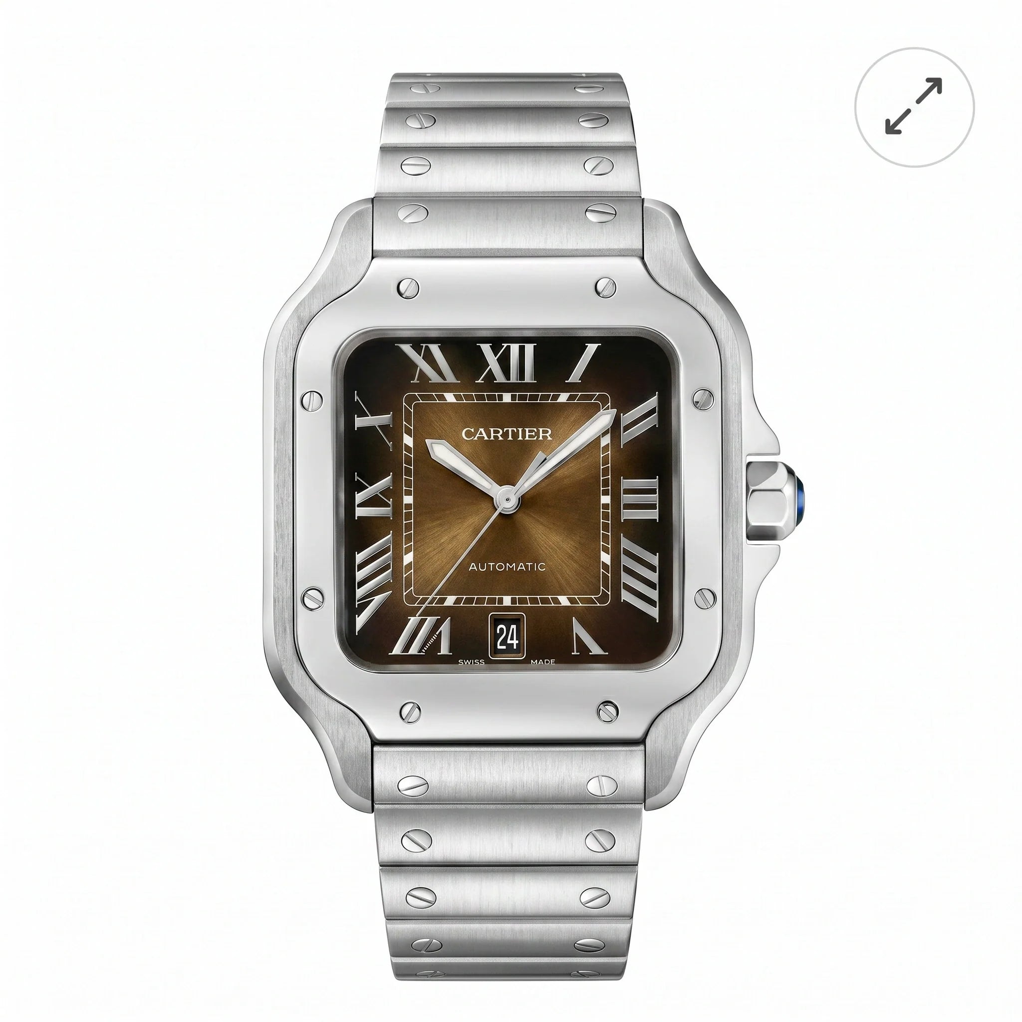 Cartier Santos Automatik Braun ,8 x 47,5 mm