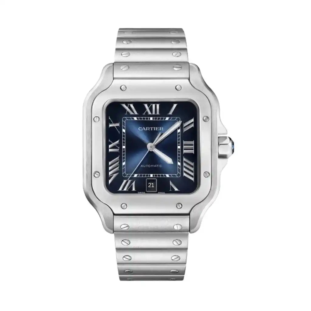 Cartier Santos Automatic Blue 39,8 x 47,5 mm