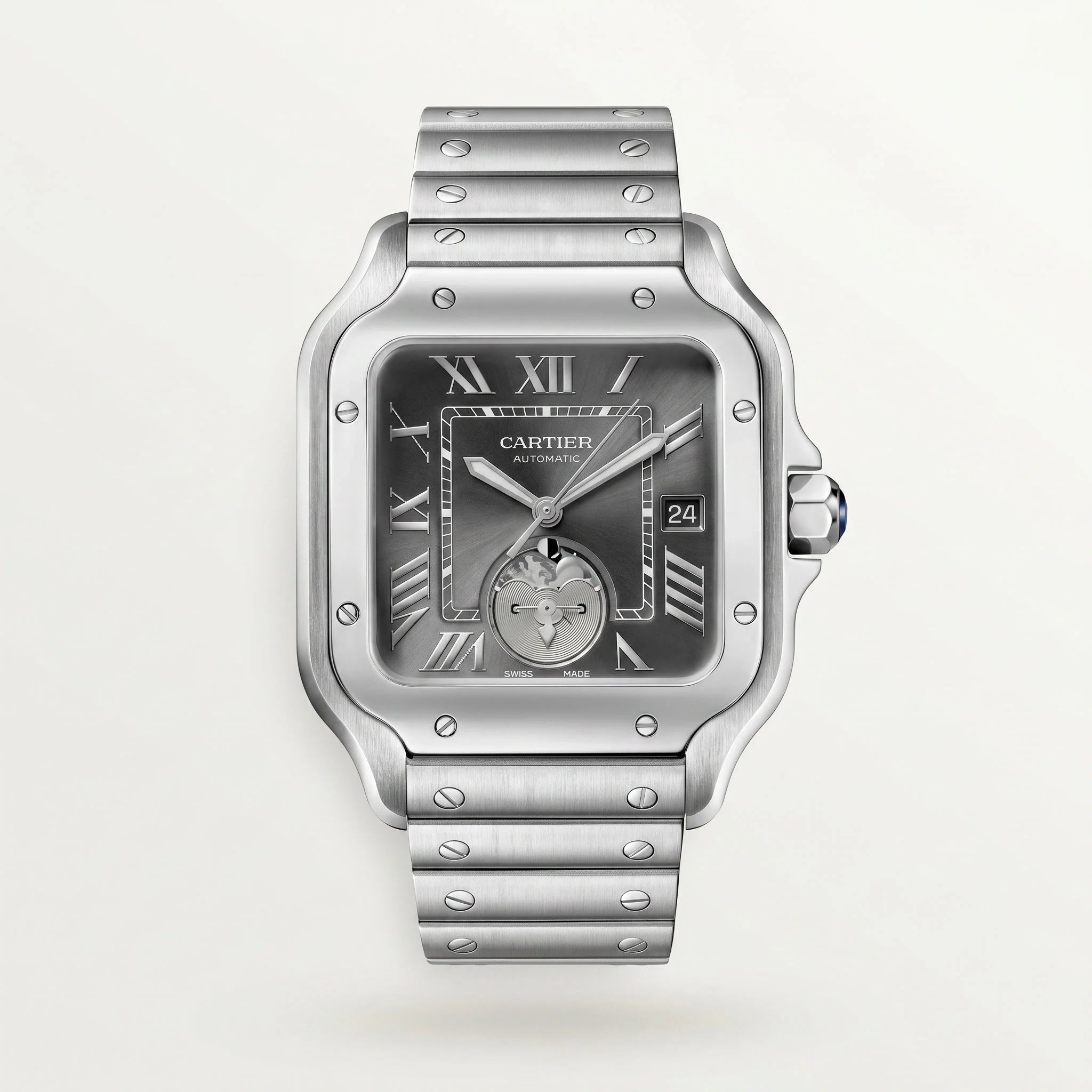 Cartier Santos Automatik Grau ,2 x 47,5 mm