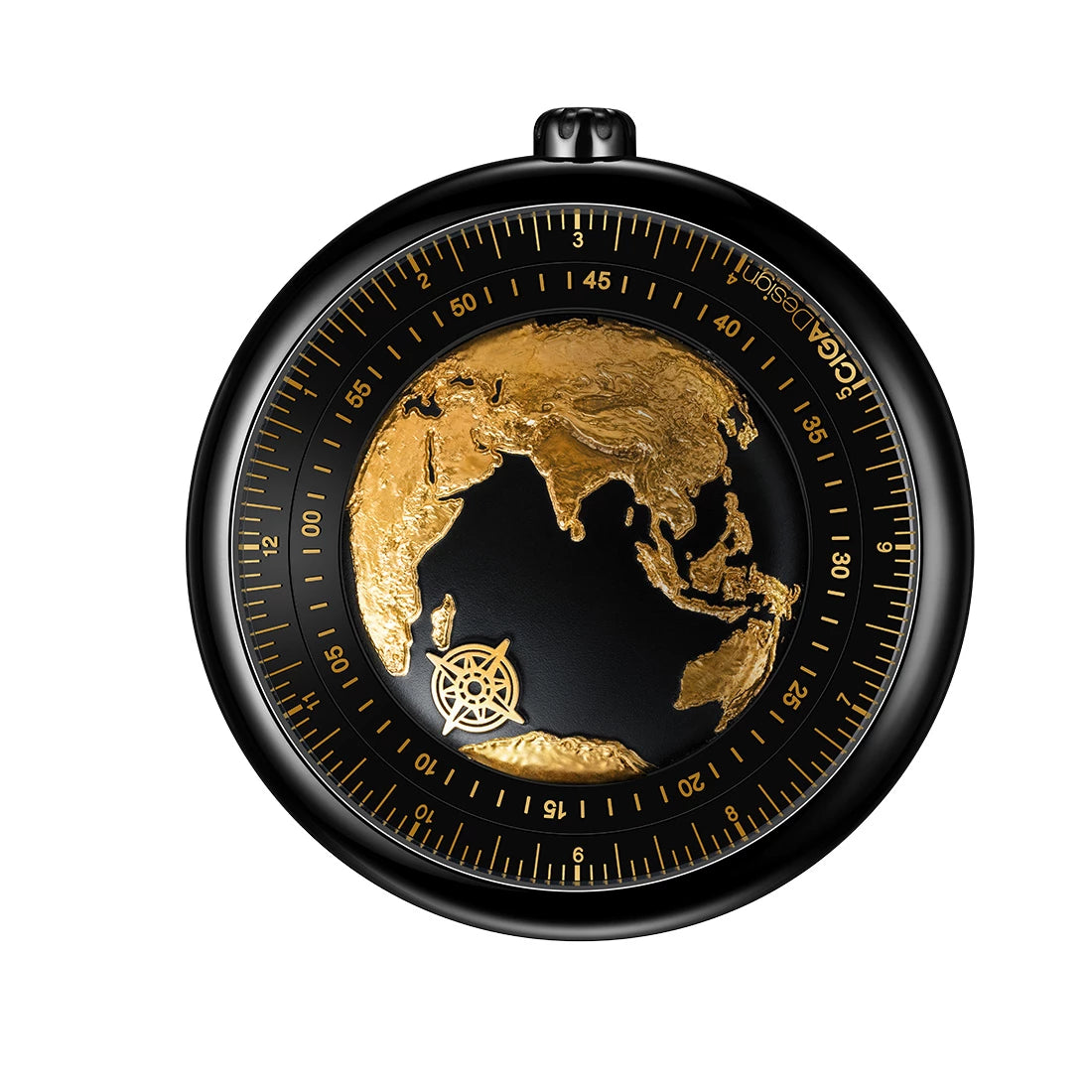 CIGA Design Blue Planet Automatic Zwart 46 mm