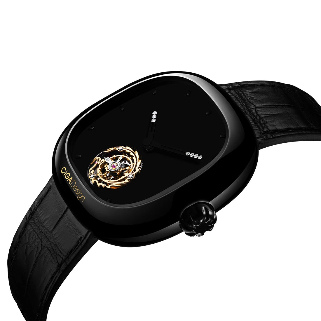 CIGA Design Tourbillon Dragon Automatic Zwart 45 mm