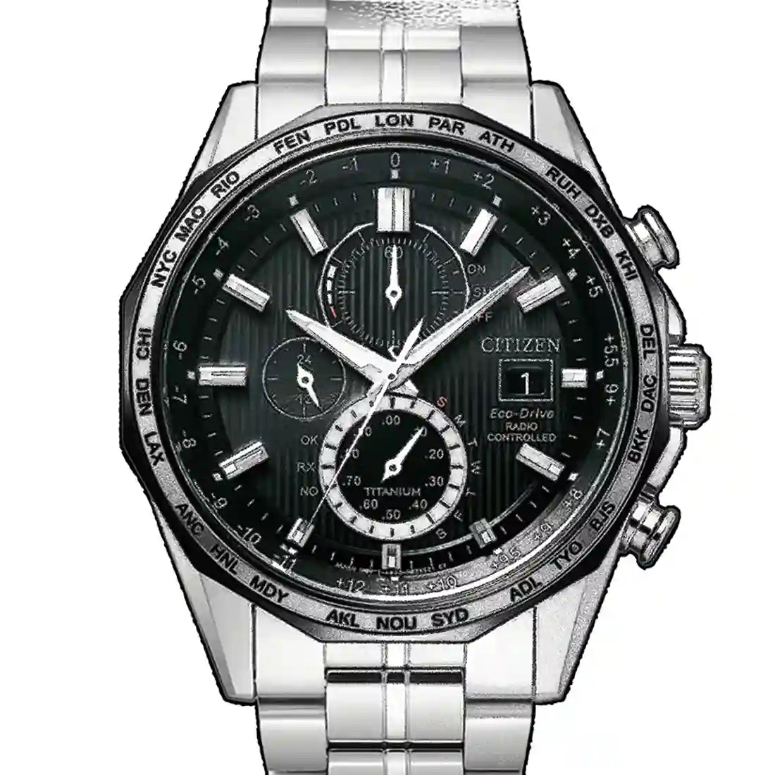 Citizen Radio Controlled Quartz Black 44mm