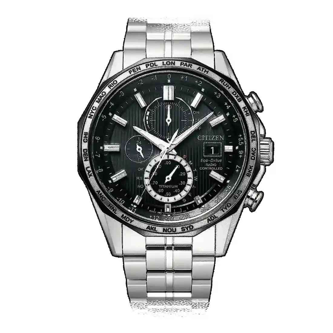 Citizen Radio Controlled Quartz Black 44mm