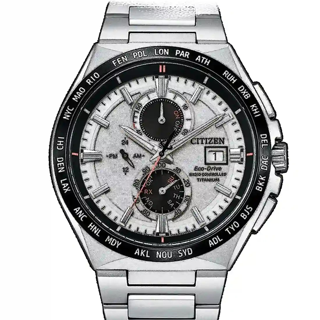 Citizen Funkuhr Quarz Weiß