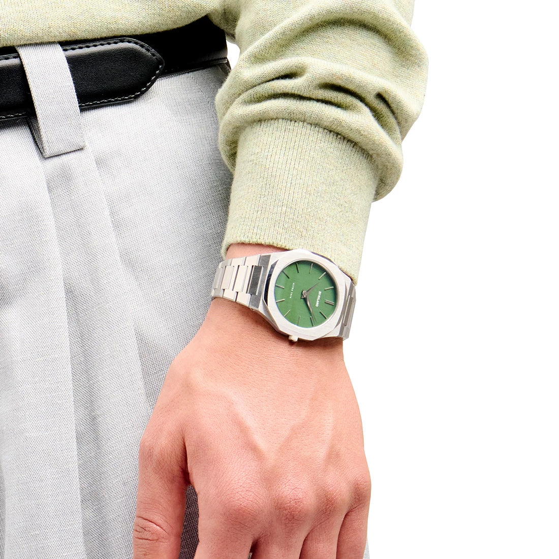 D1 Milano Ultra Thin Quartz Green 40mm