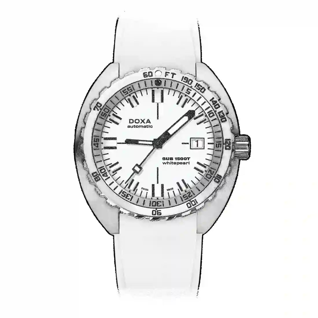 Doxa Sub 1500T Automatic Wit 45 mm