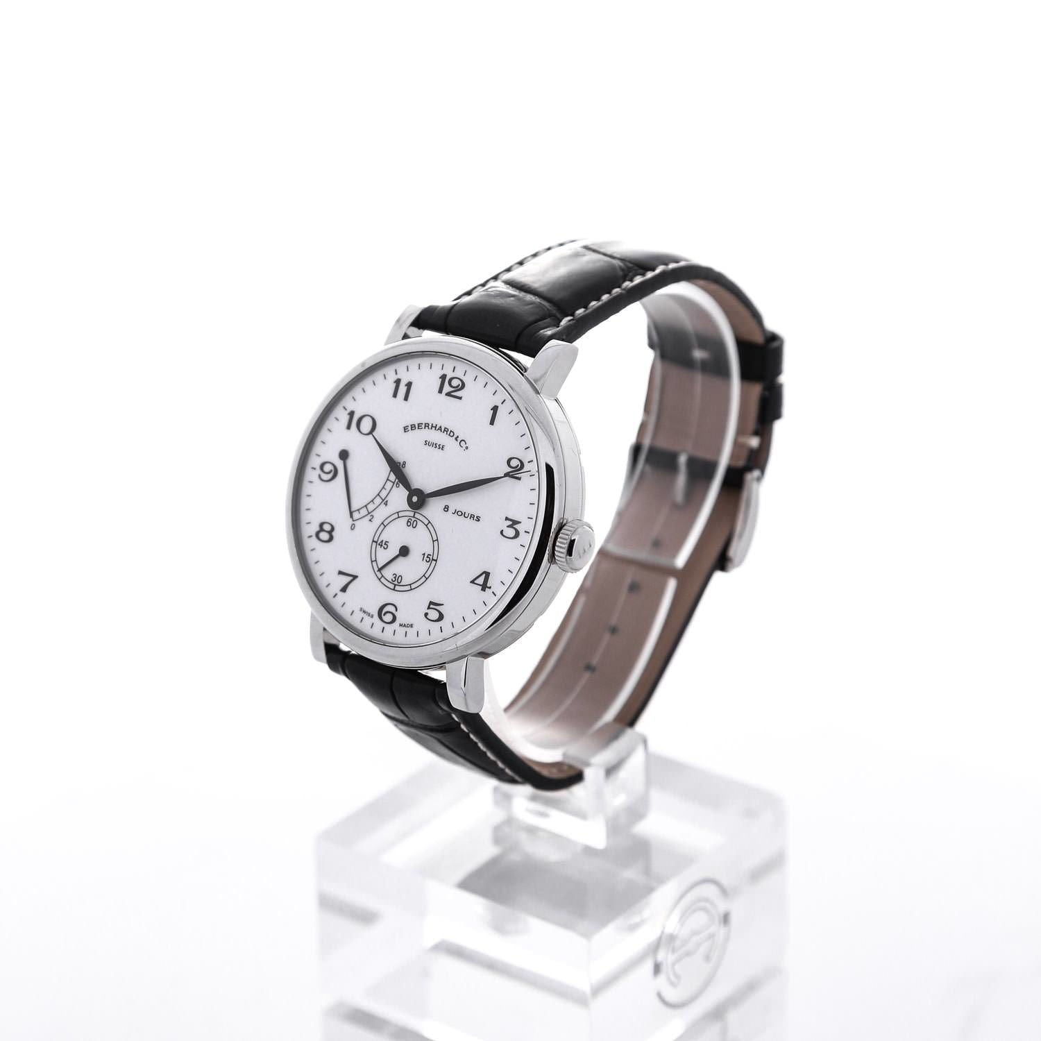 Eberhard & Co. 8 Jours Remontage Manuel Blanc