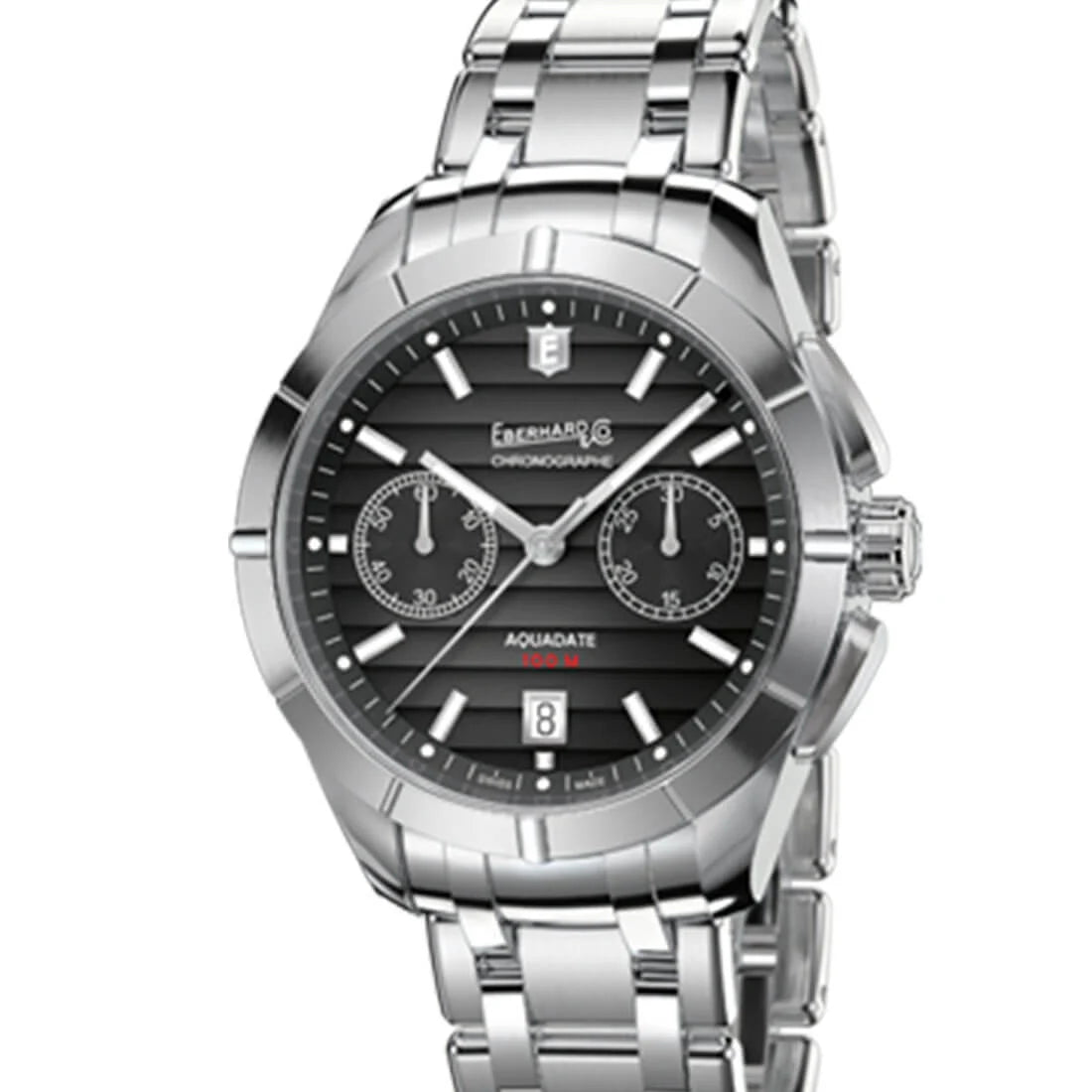 Eberhard & Co. Aquadate Automatic Zwart 41 mm