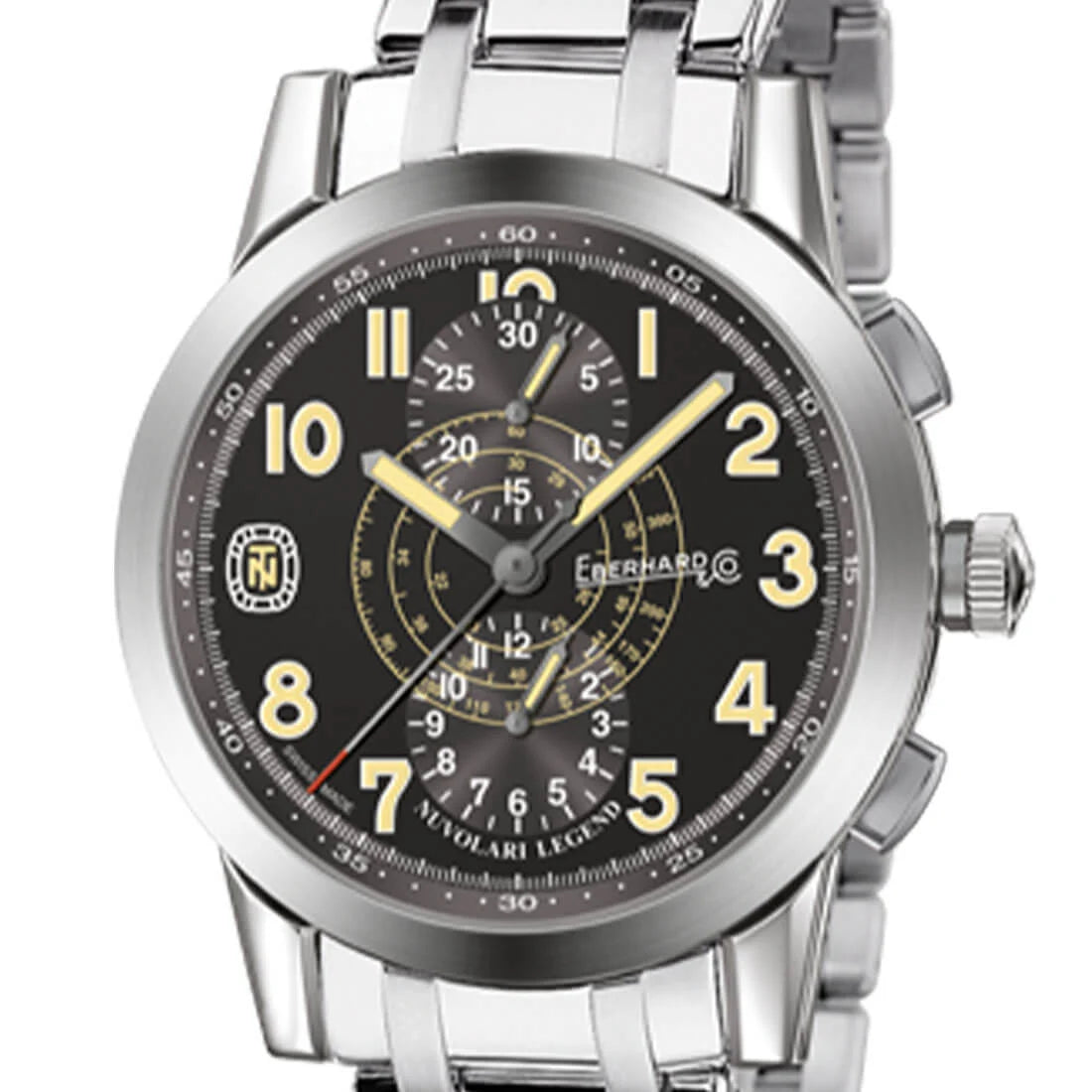 Eberhard & Co. Nuvolari Automatic Zwart 43 mm