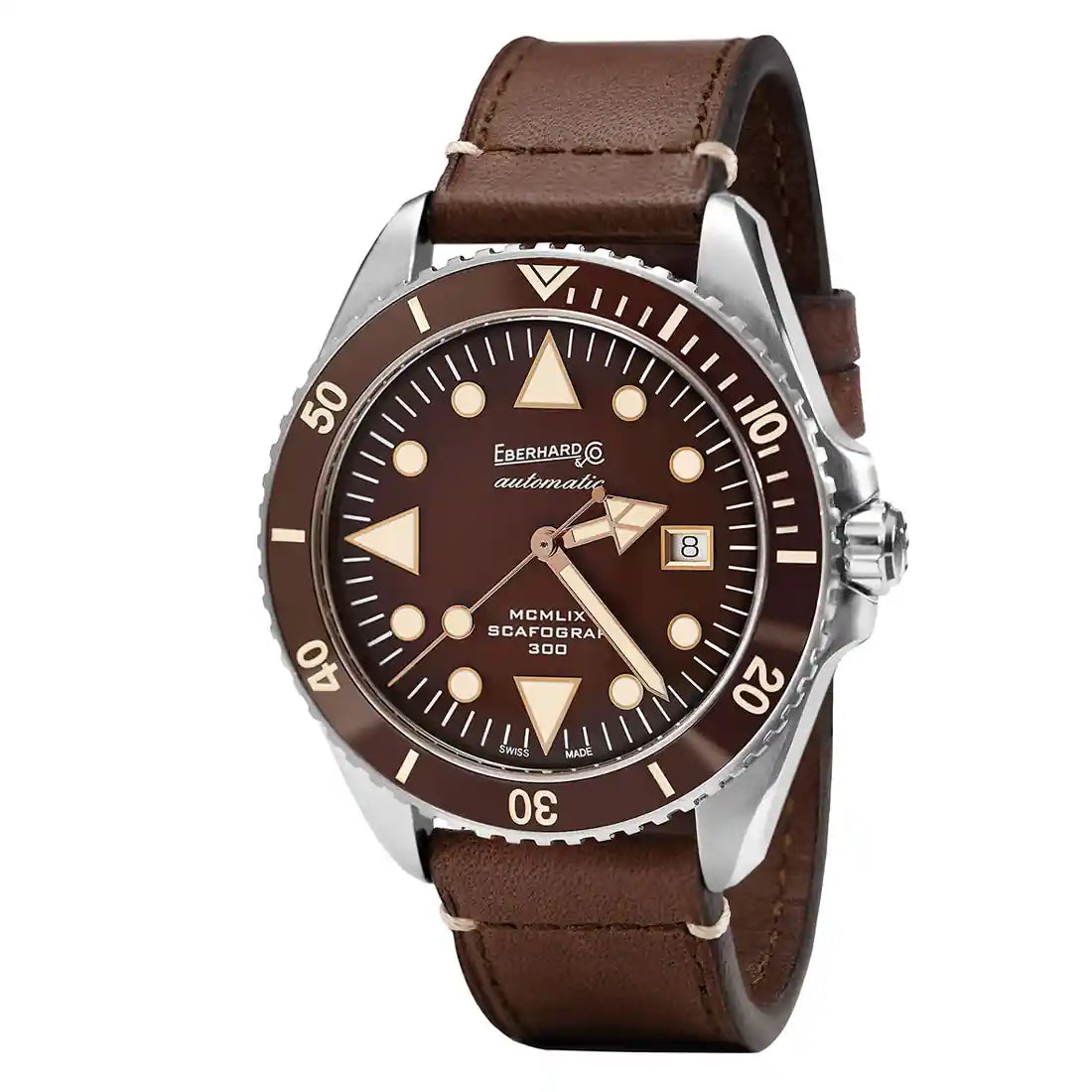 Eberhard & Co. Scafograf 300 MCMLIX Automatic Brown 43mm