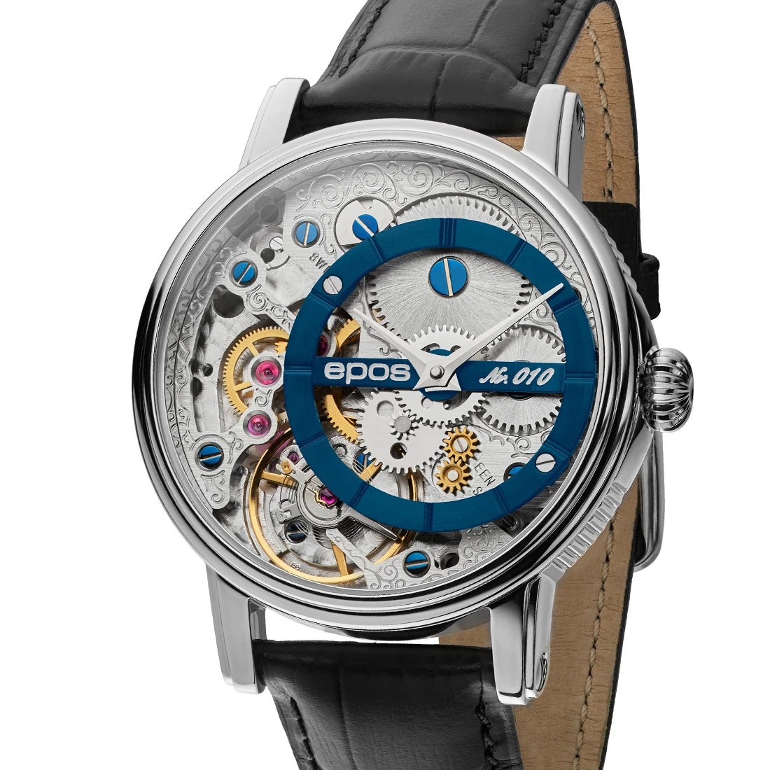 EPOS Artistry 3435 Verso 1 LE Handopwinding Blauw 43,5 mm