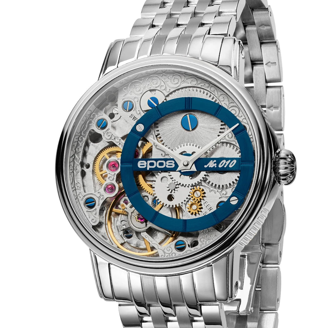 EPOS Artistry 3435 Verso 1 LE Handopwinding Blauw 43,5 mm