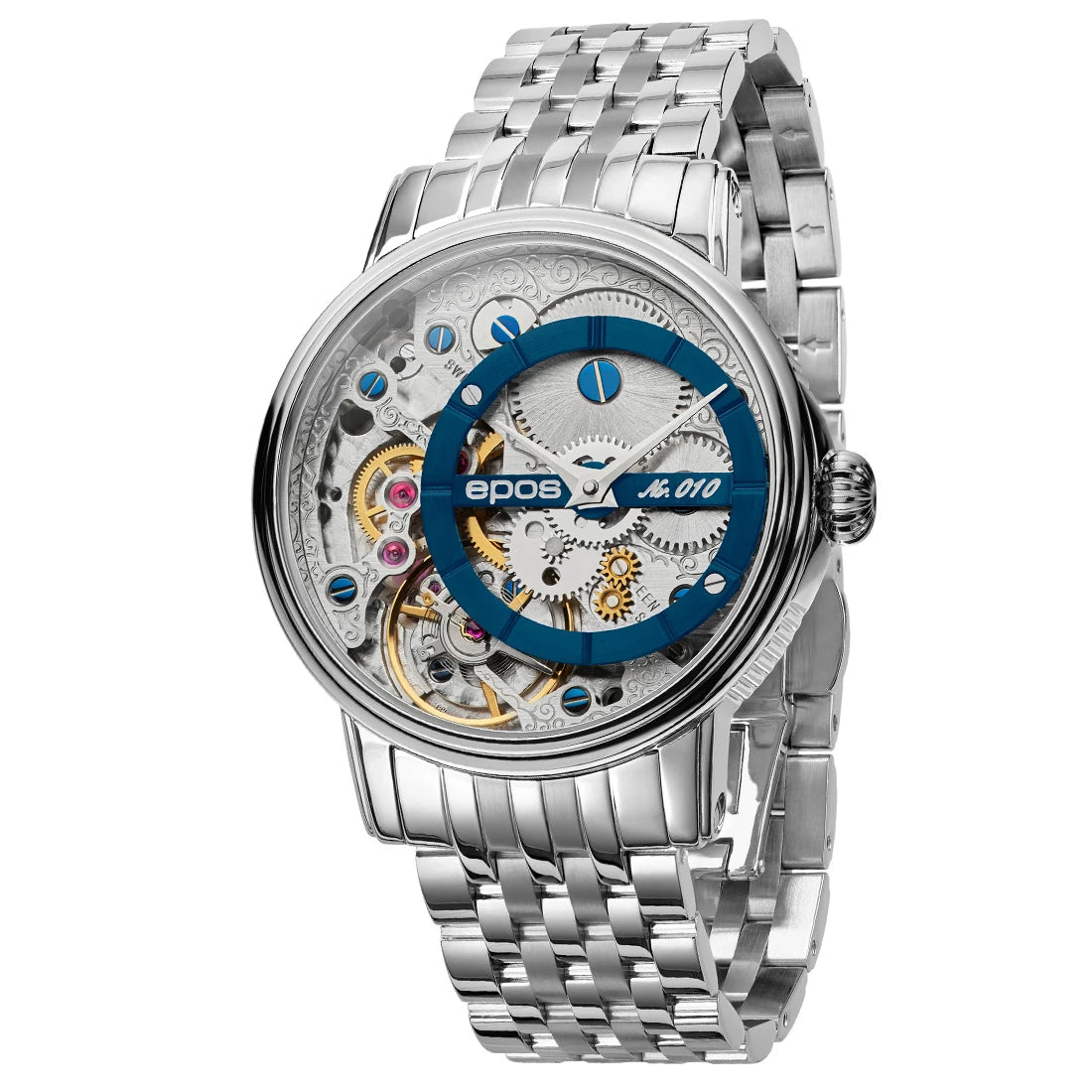 EPOS Artistry 3435 Verso 1 LE Handopwinding Blauw 43,5 mm