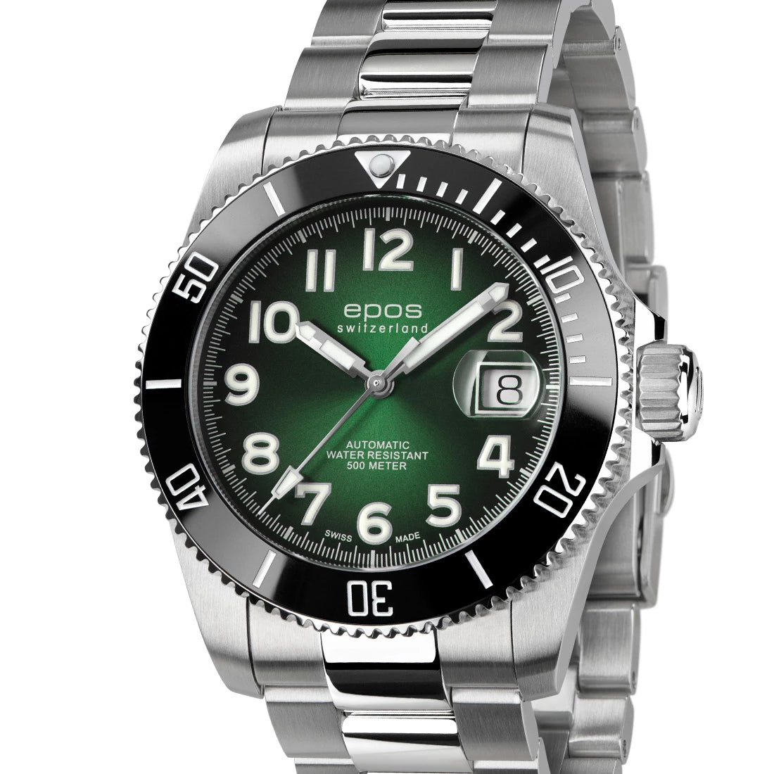 EPOS Sport 3504 Diver Titanium Automatique Vert ,5 mm