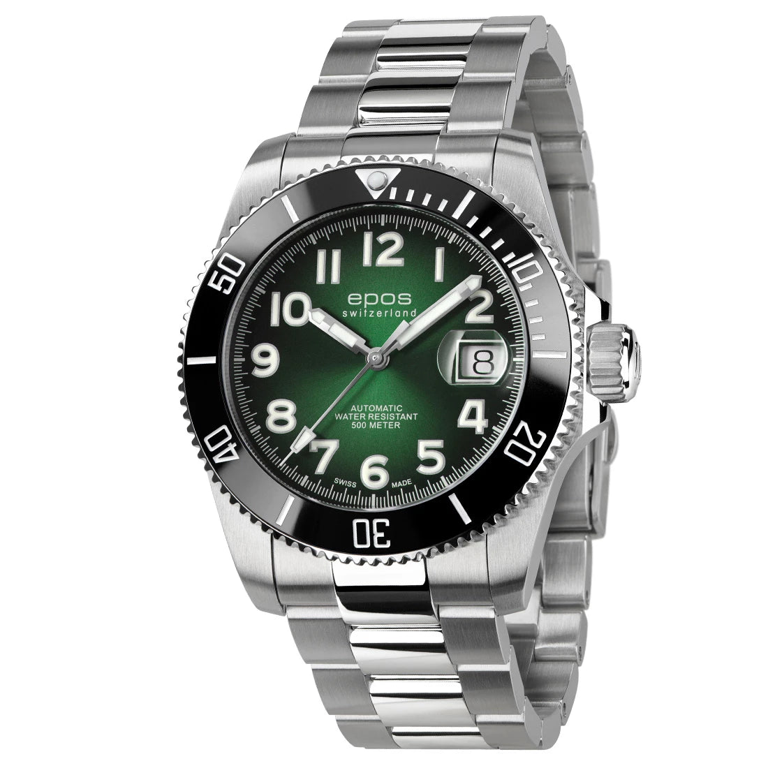 EPOS Sport 3504 Diver Titanium Automatique Vert ,5 mm