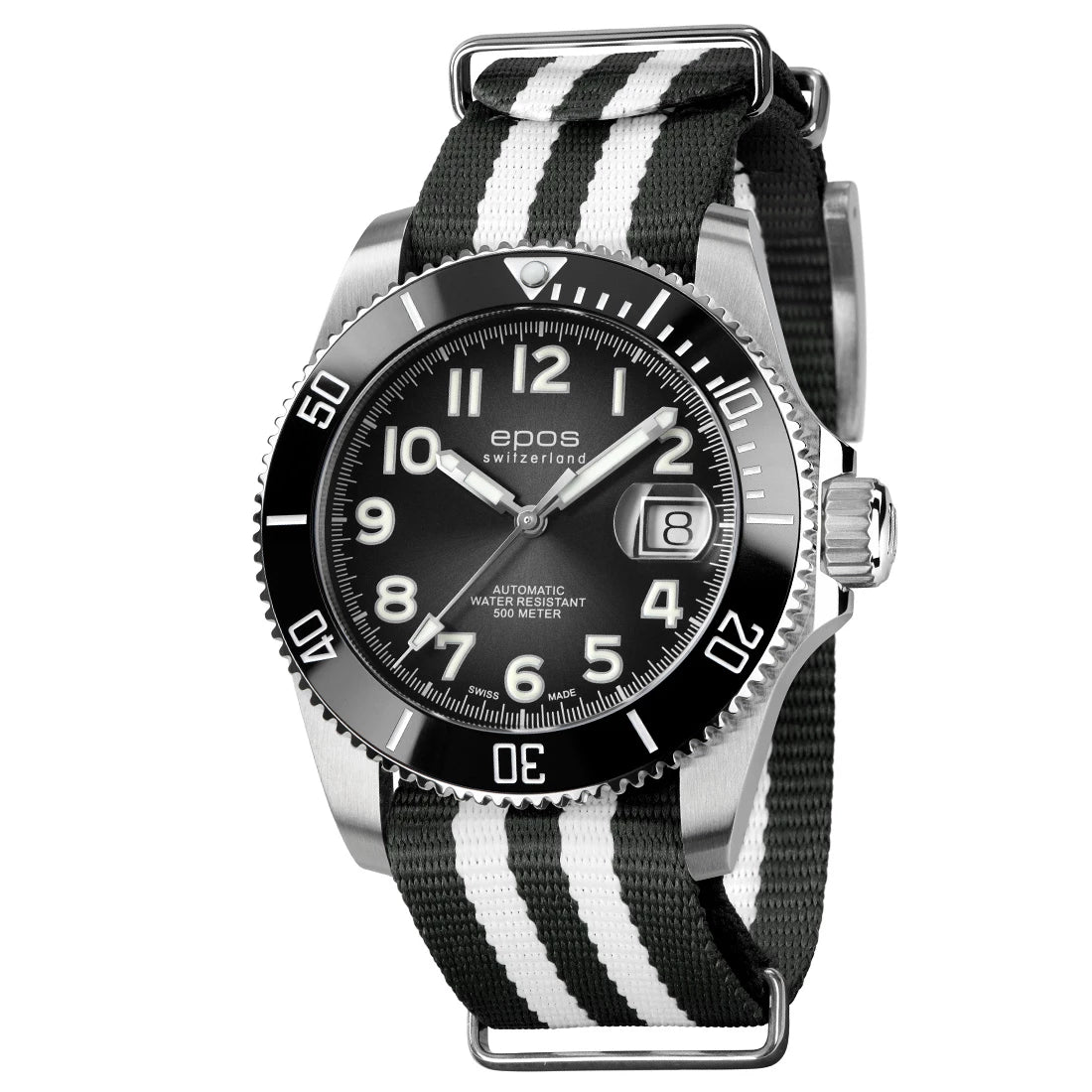 EPOS Sport 3504 Diver Titanium Automatique Noir ,5 mm