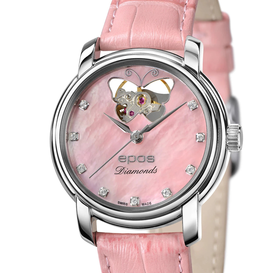 EPOS Timeless 4314 OH Diamond Automatic Pink 32mm