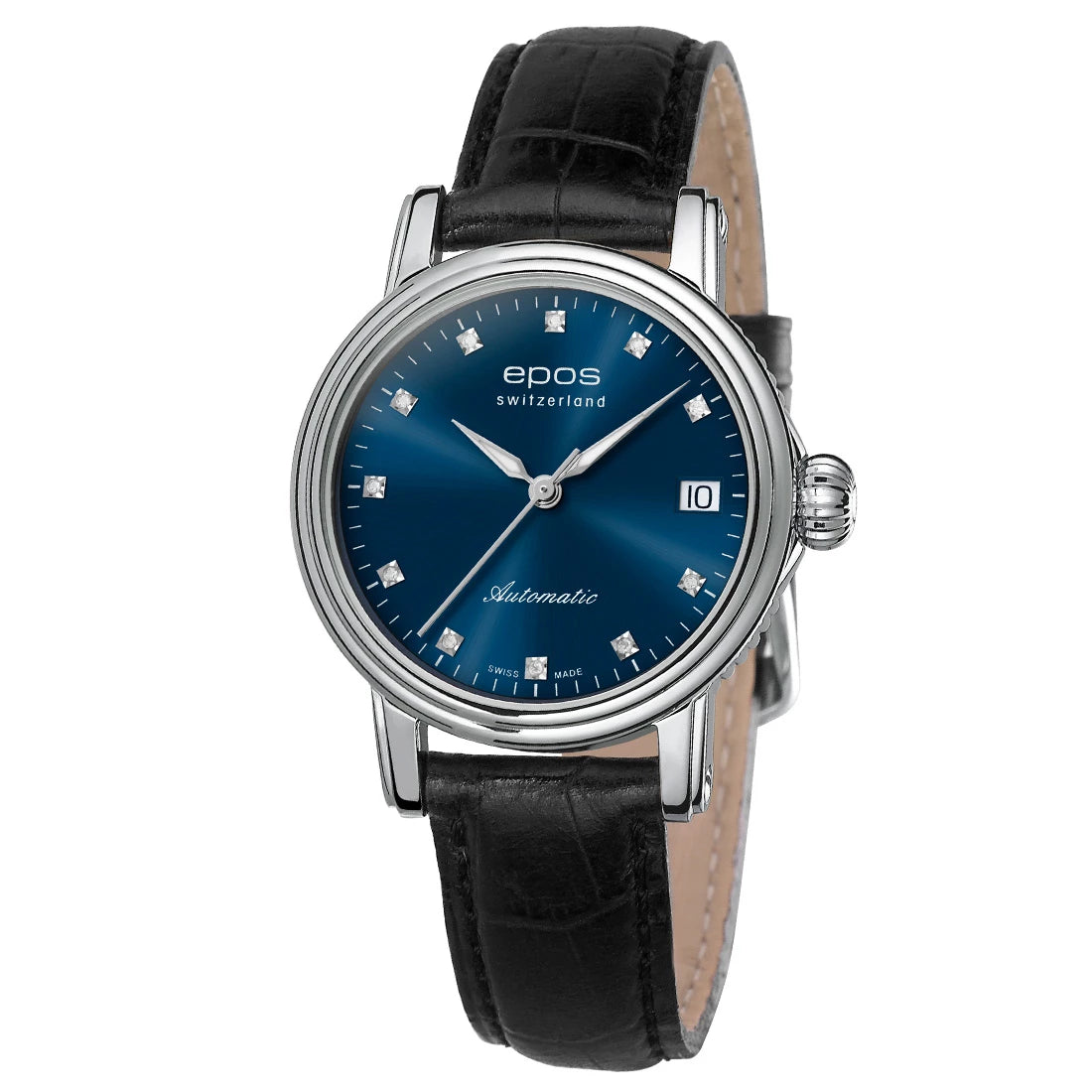 EPOS Timeless 4390 Diamond Automatic Blue 34mm