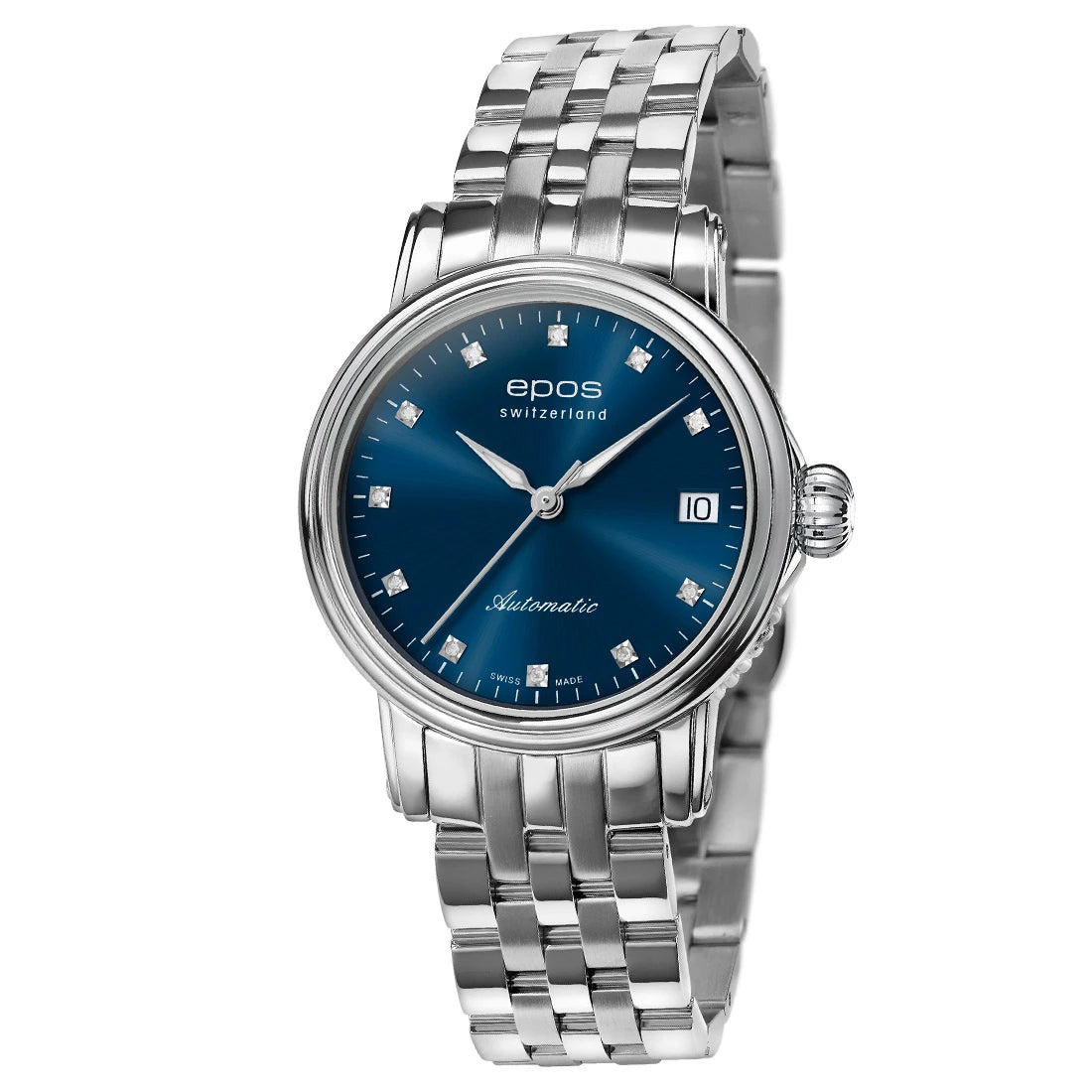 EPOS Timeless 4390 Diamond Automatic Blue 34mm