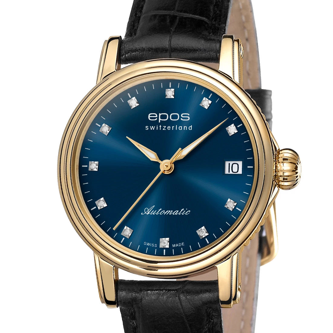 EPOS Timeless 4390 Diamond Automatic Blue 34mm