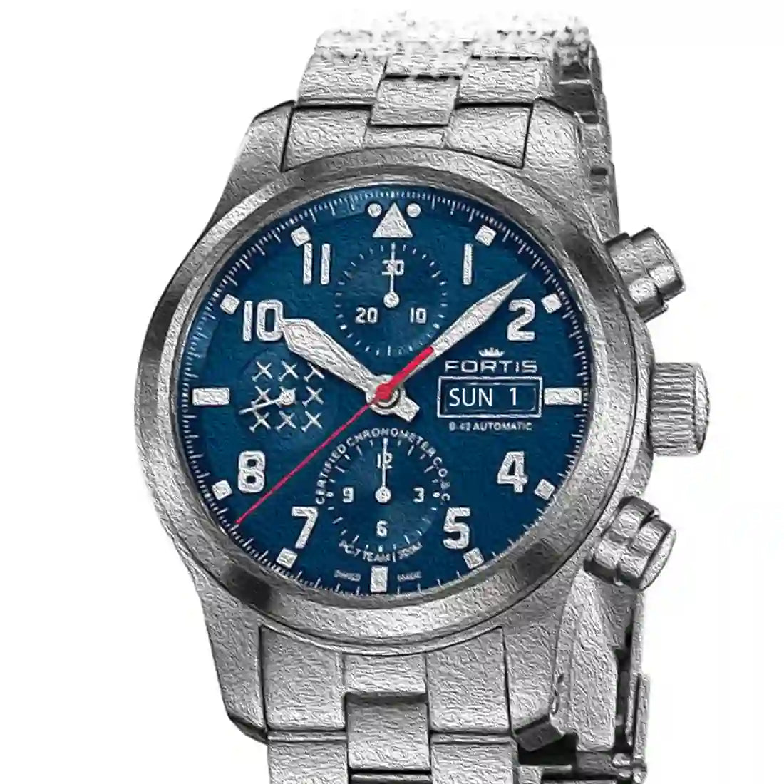 Fortis Aeromaster Automatik Bleu 42 mm F4040004