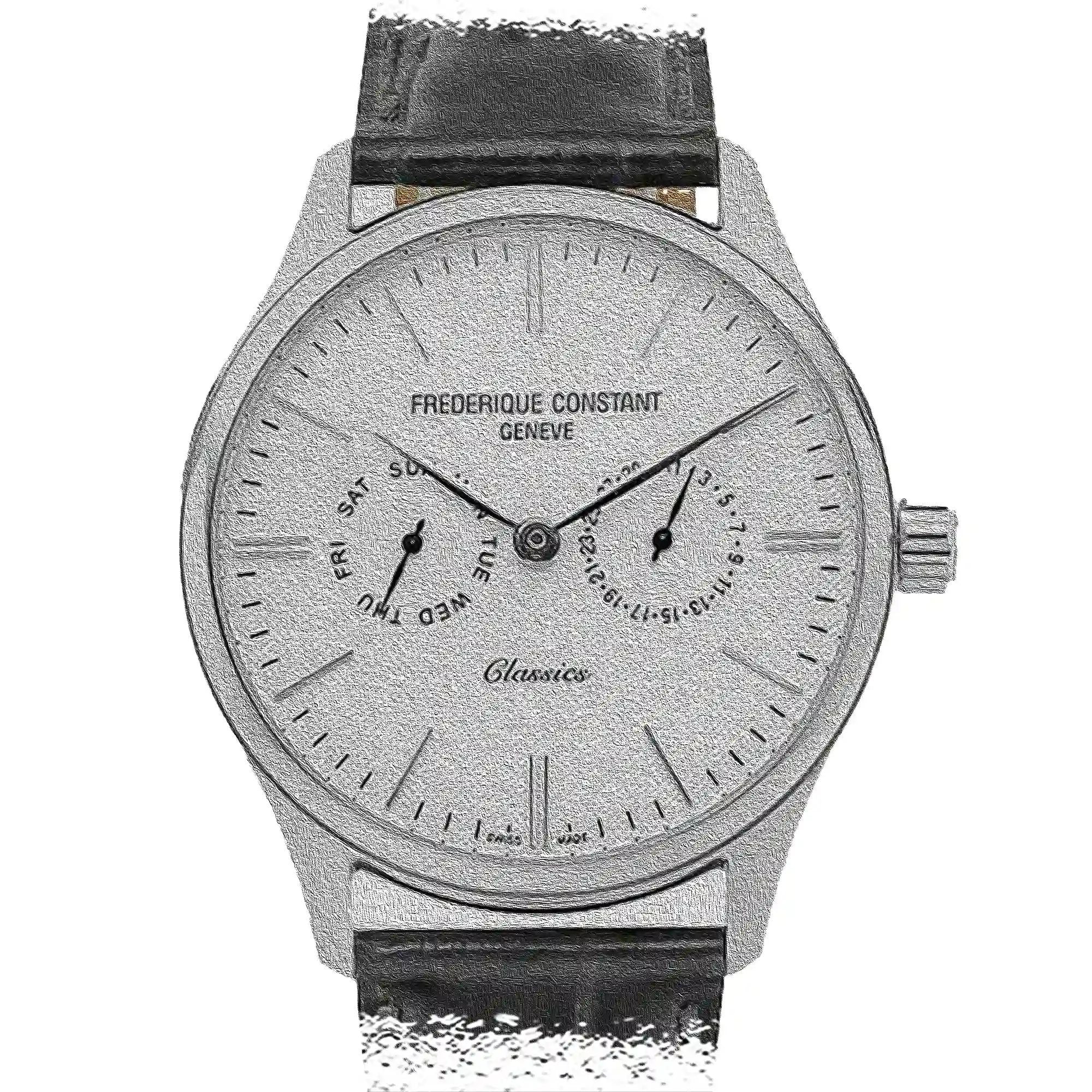 Frederique Constant Classics Quarz Silber 