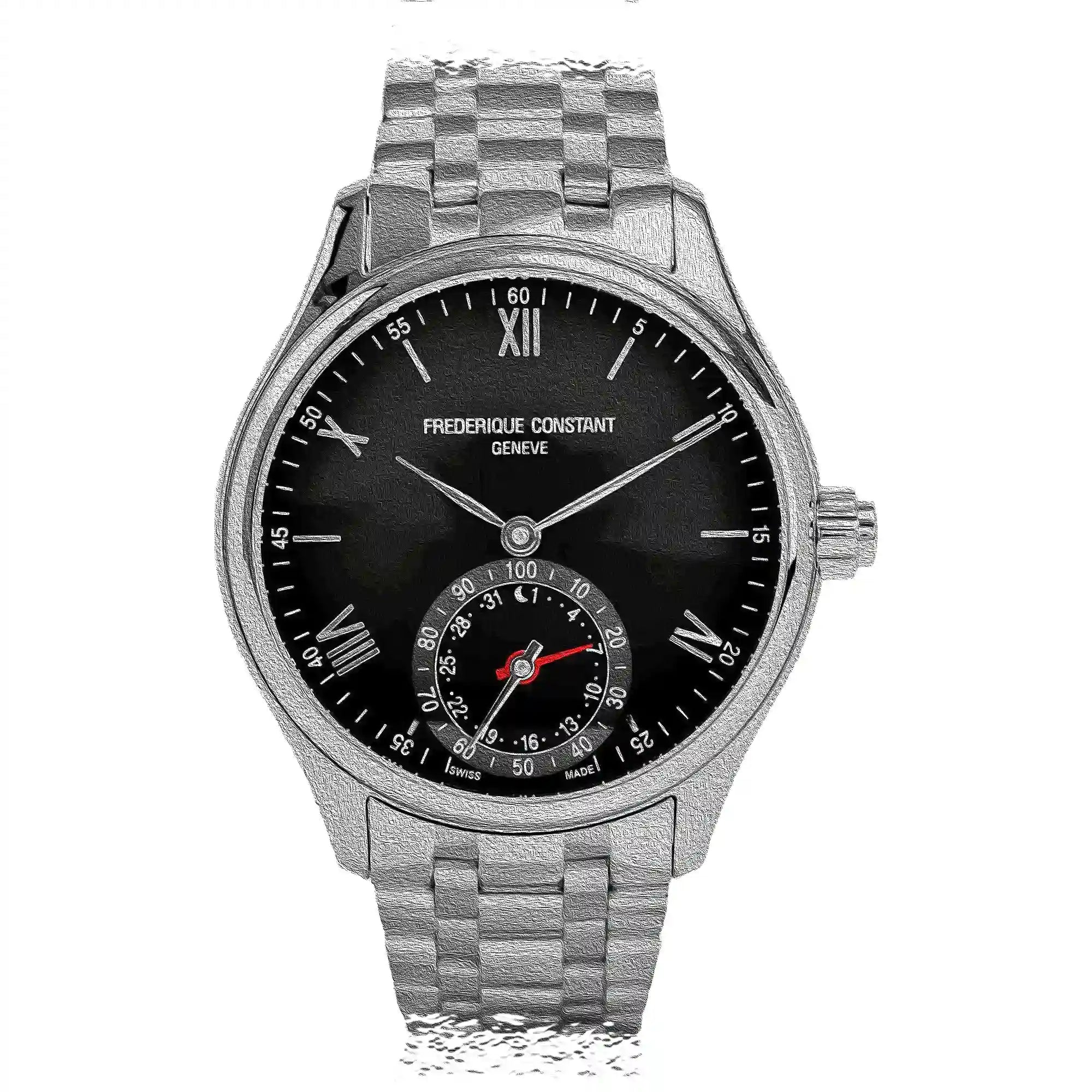 Frederique Constant Horological Quarz Schwarz 