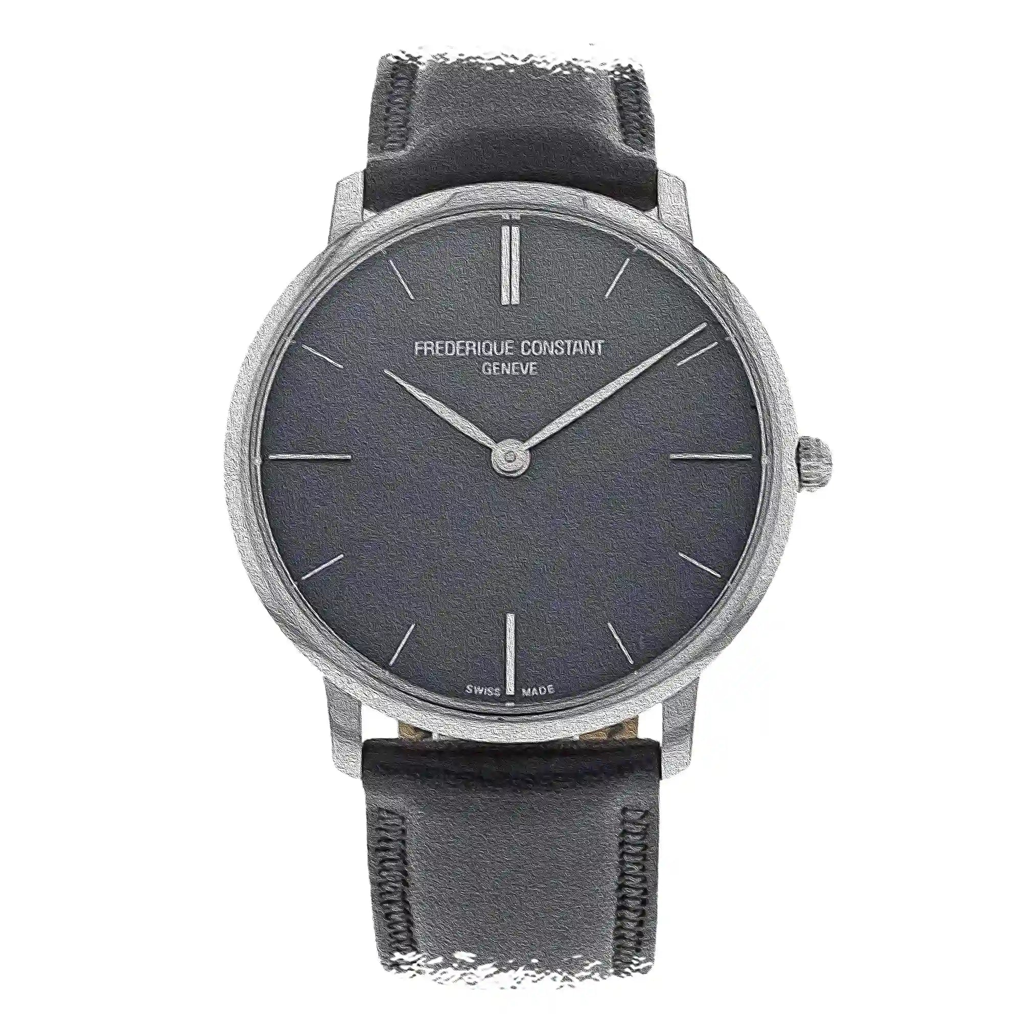 Frederique Constant Slimline Quarz Schwarz