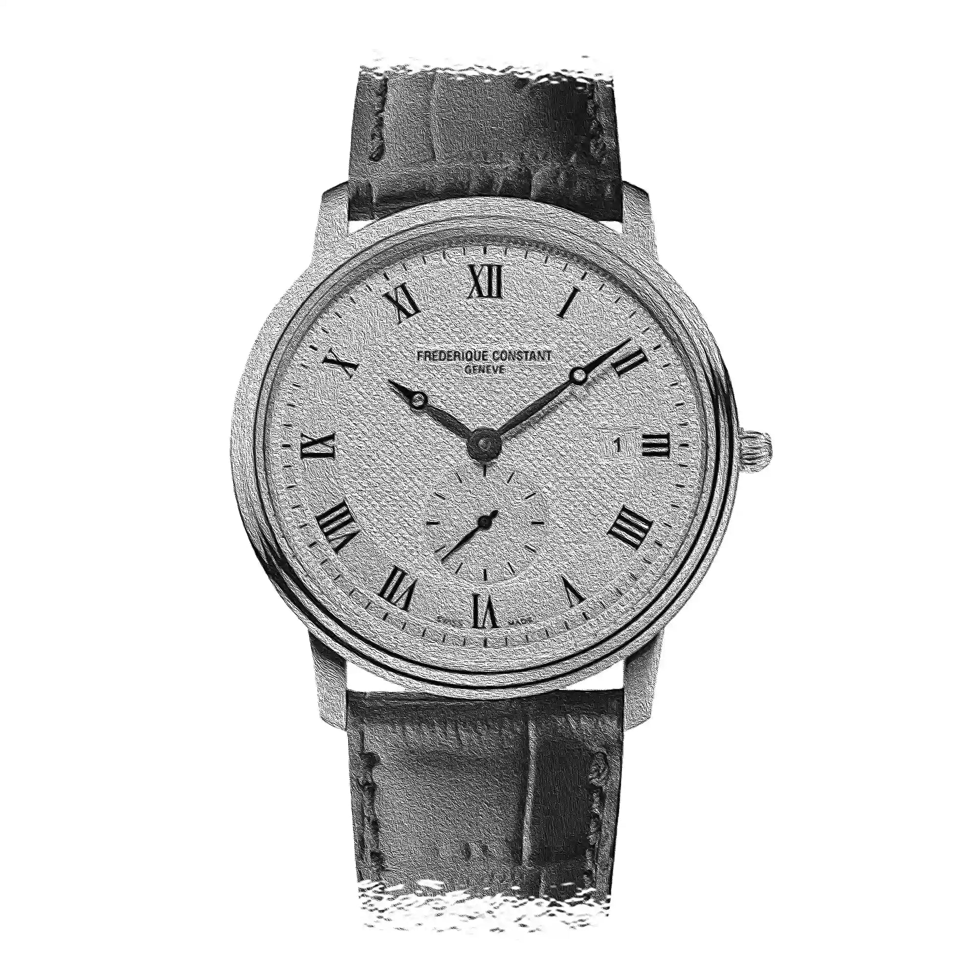 Frederique Constant Slimline Quarz Silber