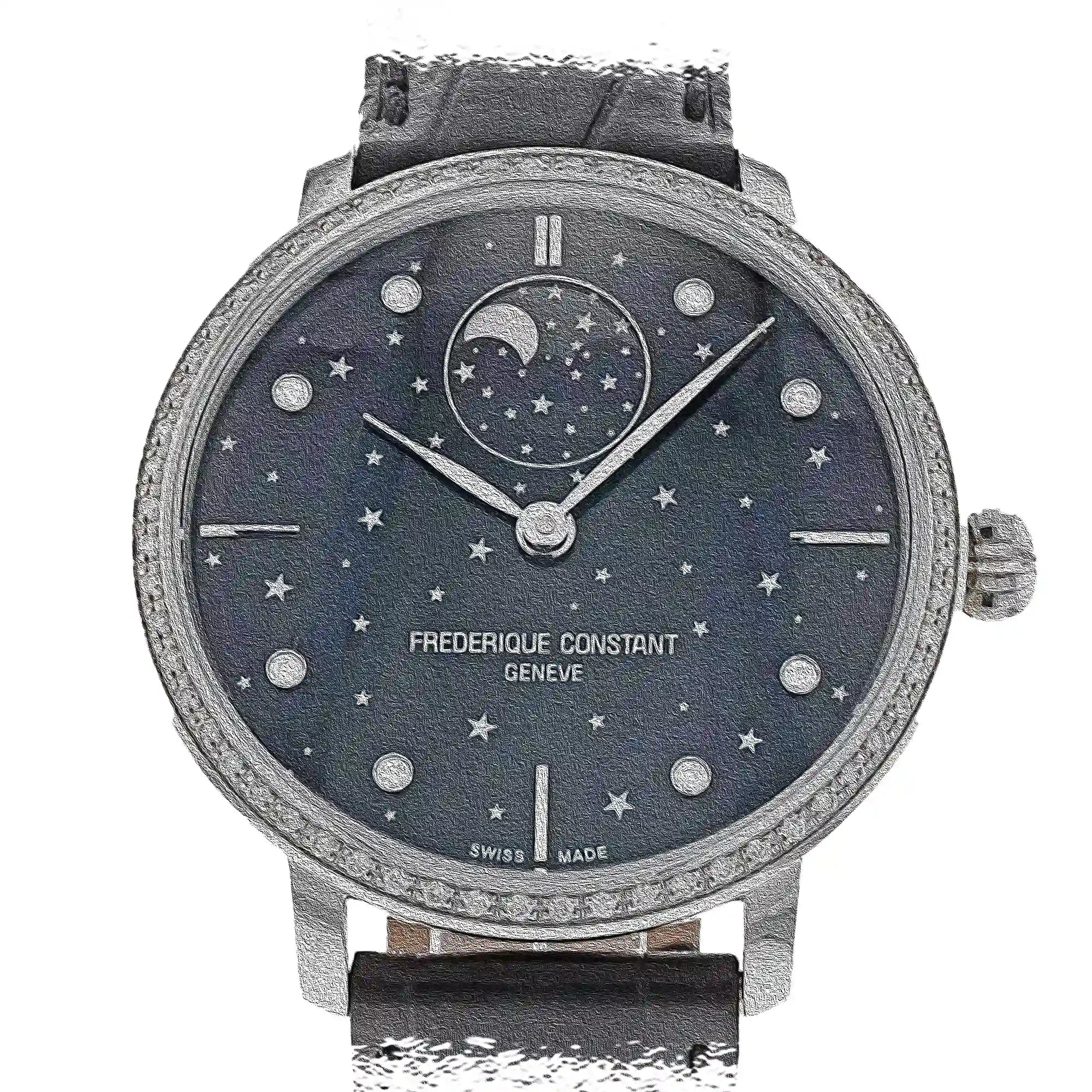 Frederique Constant Slimline Automatik Schwarz