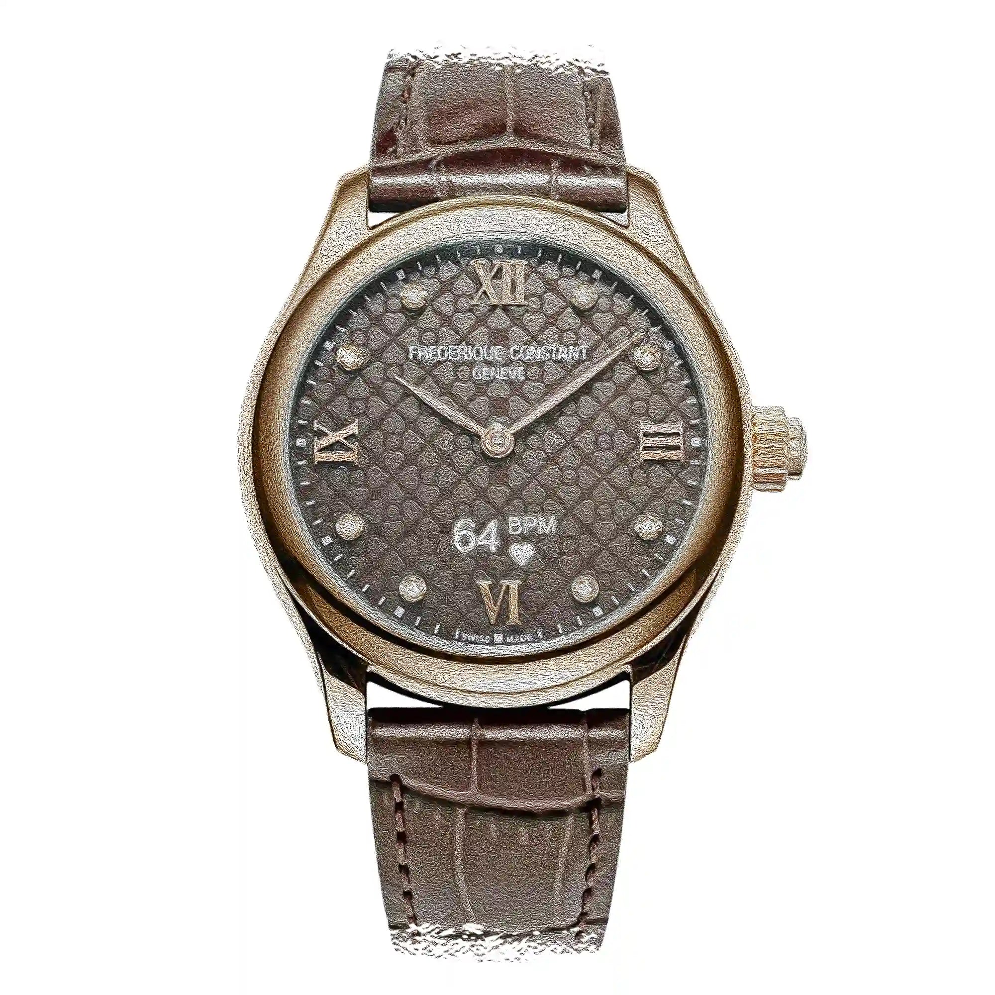 Frederique Constant Vitality Quartz Brown 36mm