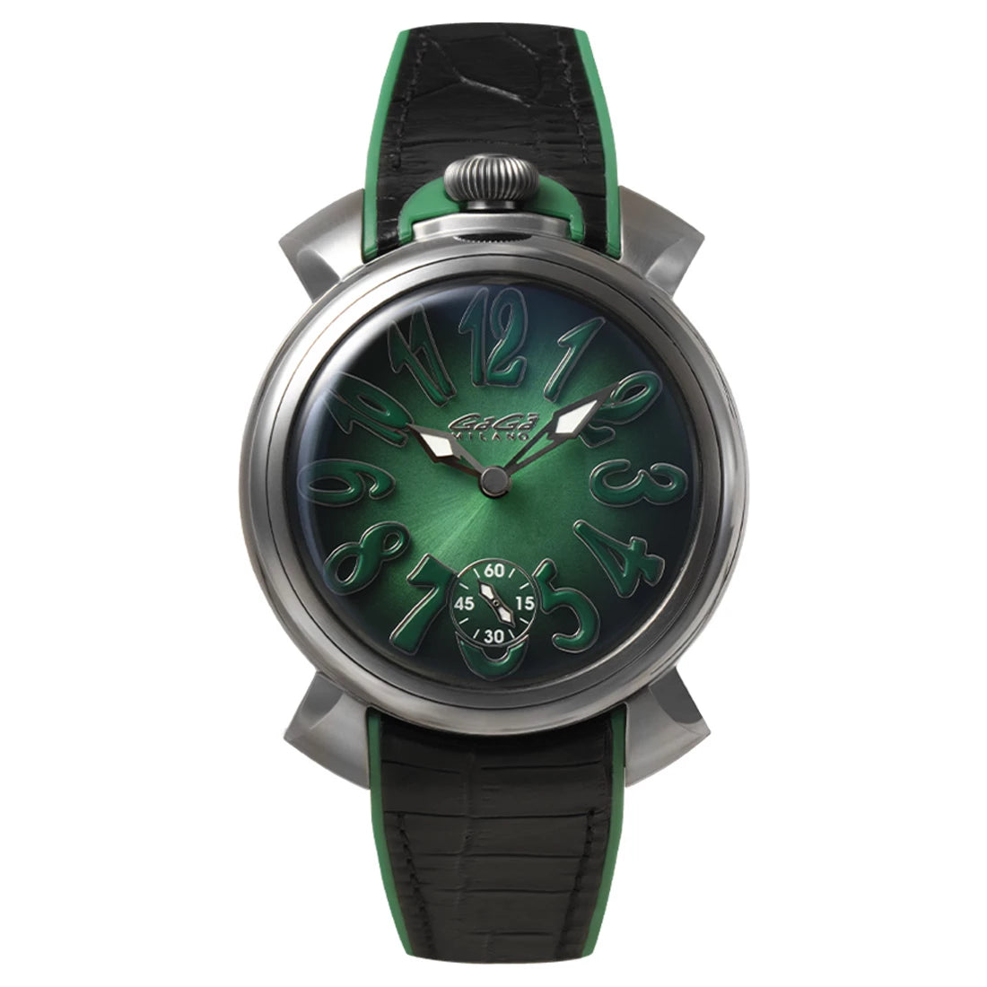 Gagà Milano Manuale Manual winding Green 44mm