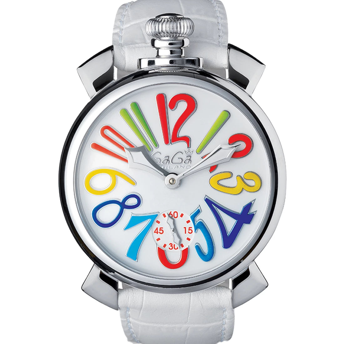 Gagà Milano Manuale Manual winding White 48mm