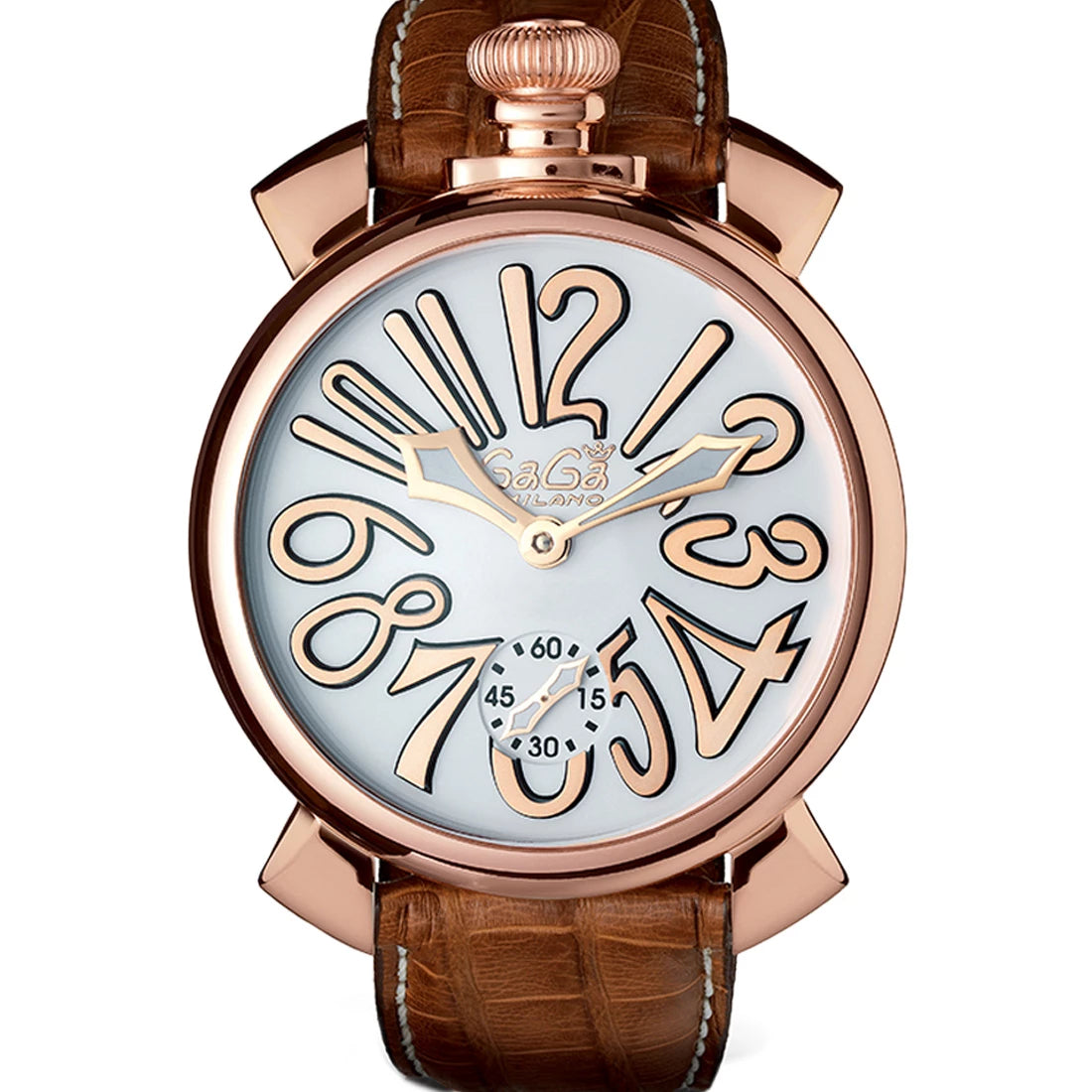 Gagà Milano Manuale Manual winding White 48mm