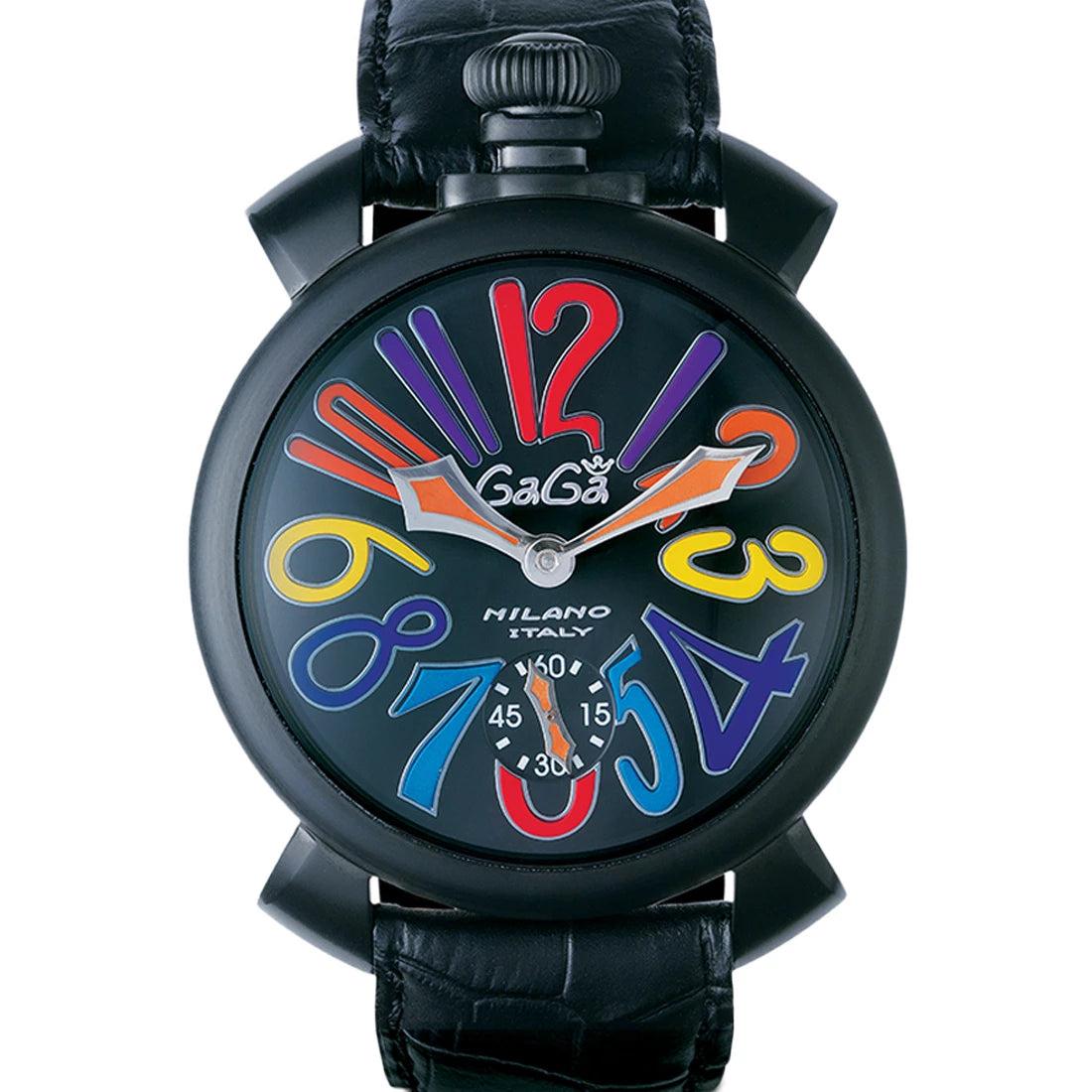 Gagà Milano Manuale Manual winding Black 48mm