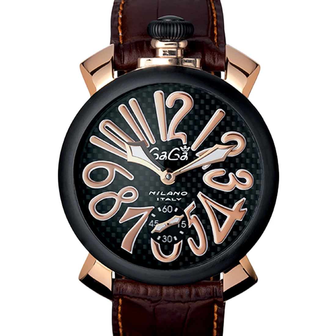 Gagà Milano Manuale Manual winding Black 48mm