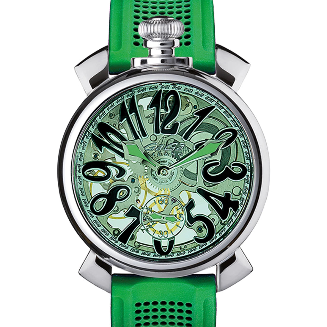 Gagà Milano Manuale Manual winding Skeletonized 48mm