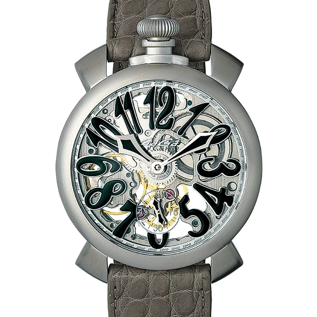 Gagà Milano Manuale Manual winding Skeletonized 48mm