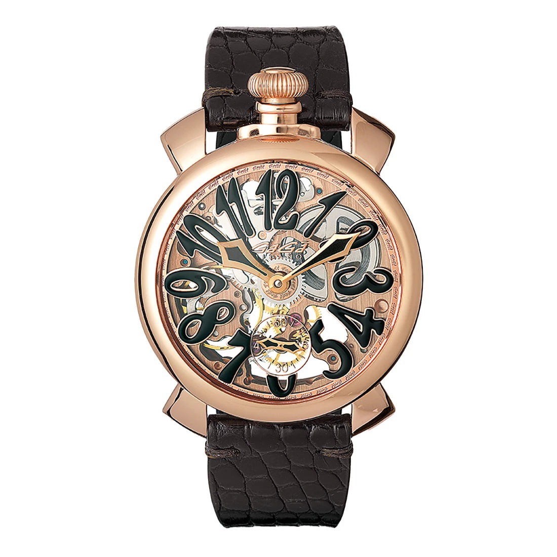 Gagà Milano Manuale Manual winding Skeletonized 48mm