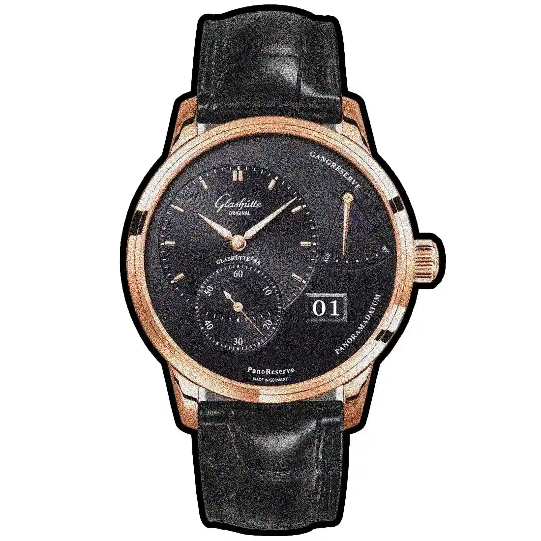 Glashütte Original Pano Manual winding Black 40mm