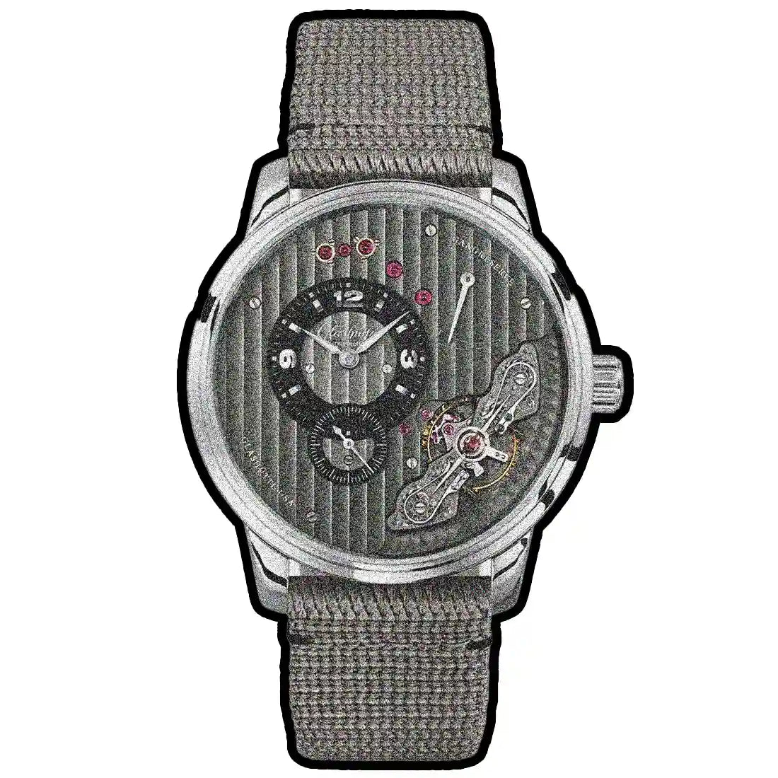 Glashütte Original Pano met handopwinding, grijs, 42 mm