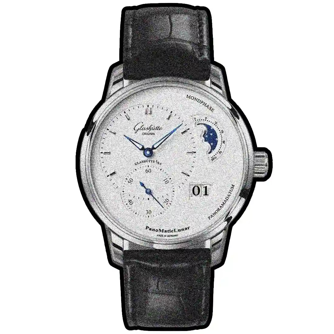 Glashütte Original Pano Automatic Zilver 40 mm