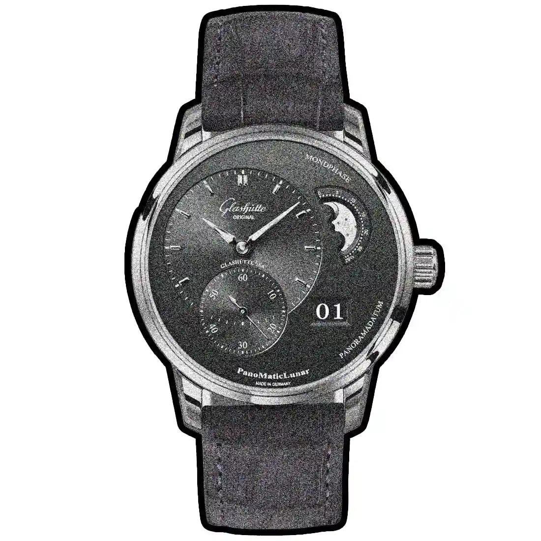 Glashütte Original Pano Automatic Grijs 40 mm