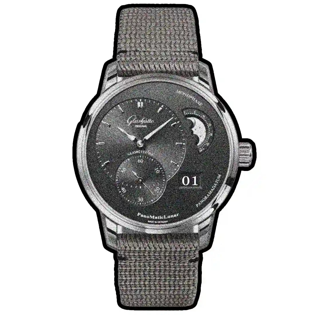 Glashütte Original Pano Automatic Grijs 40 mm