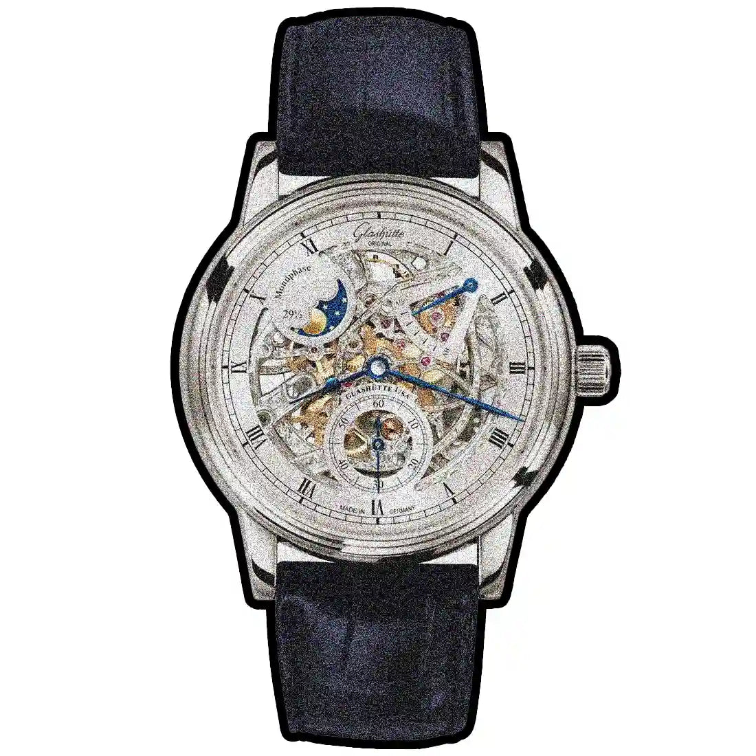 Glashütte Original Senator Handaufzug Silber