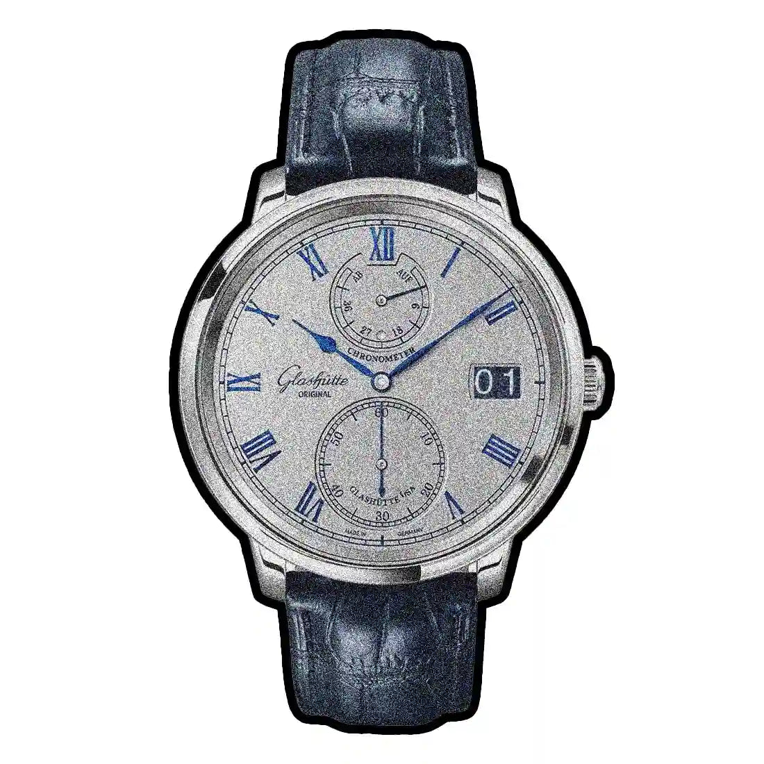 Glashütte Original Senator Handaufzug Grau