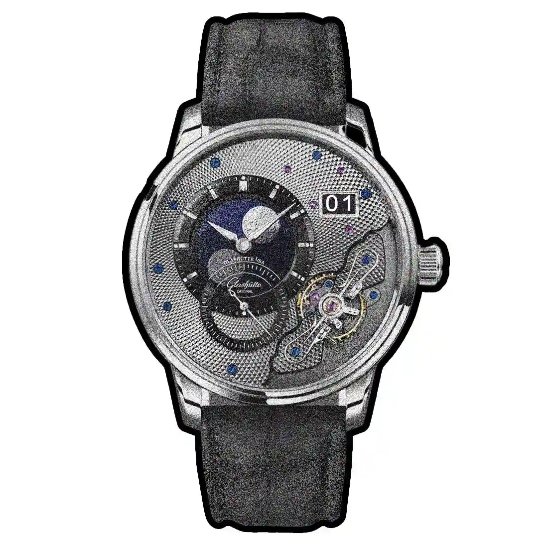 Glashütte Original Senator Automatik Schwarz