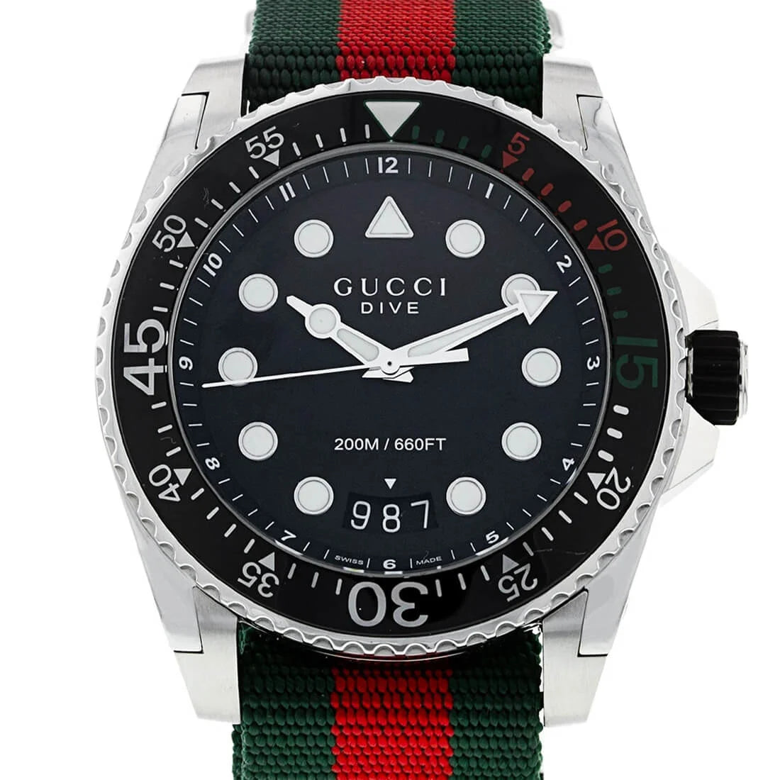 Gucci Dive Quarz Schwarz