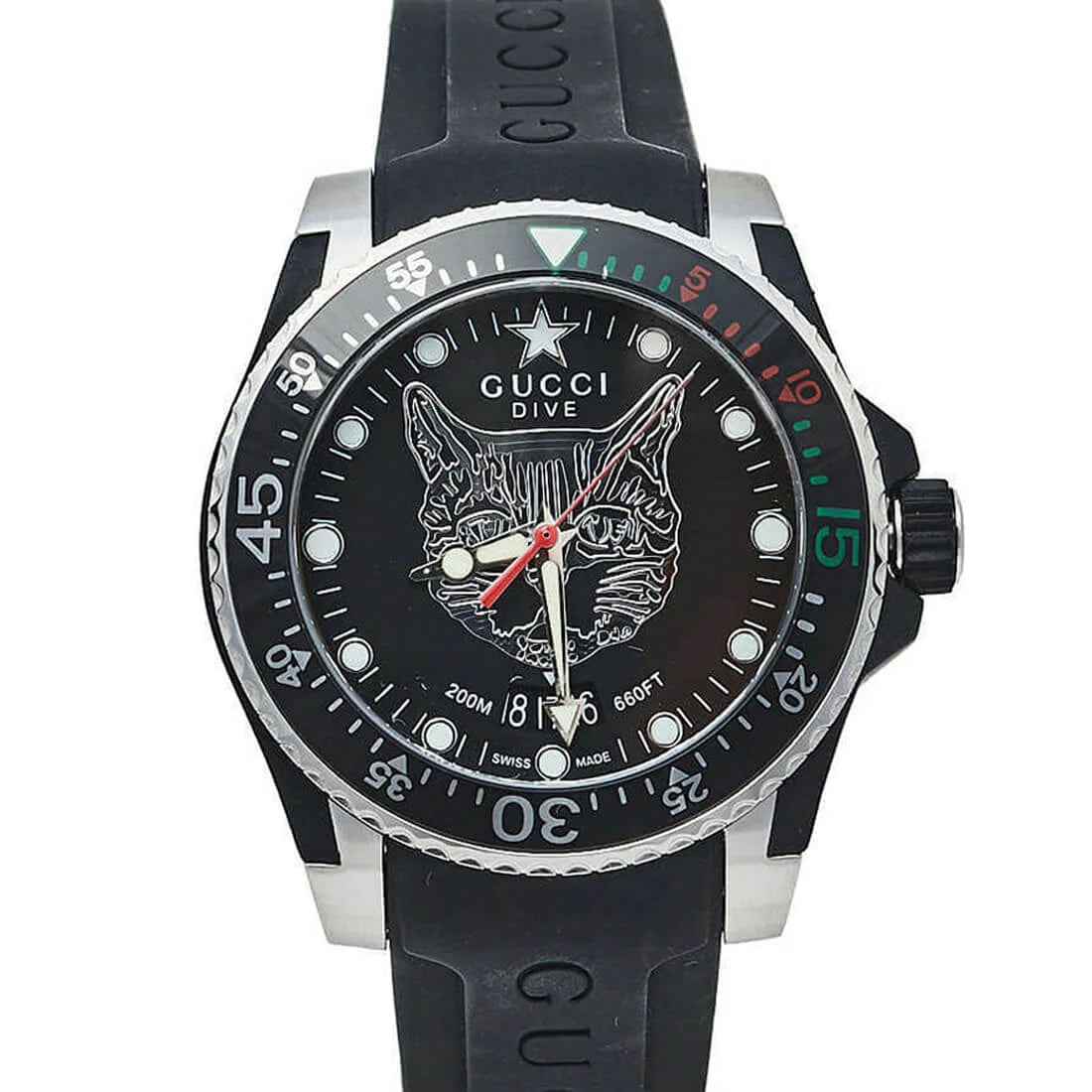 Gucci Dive Quarz Schwarz