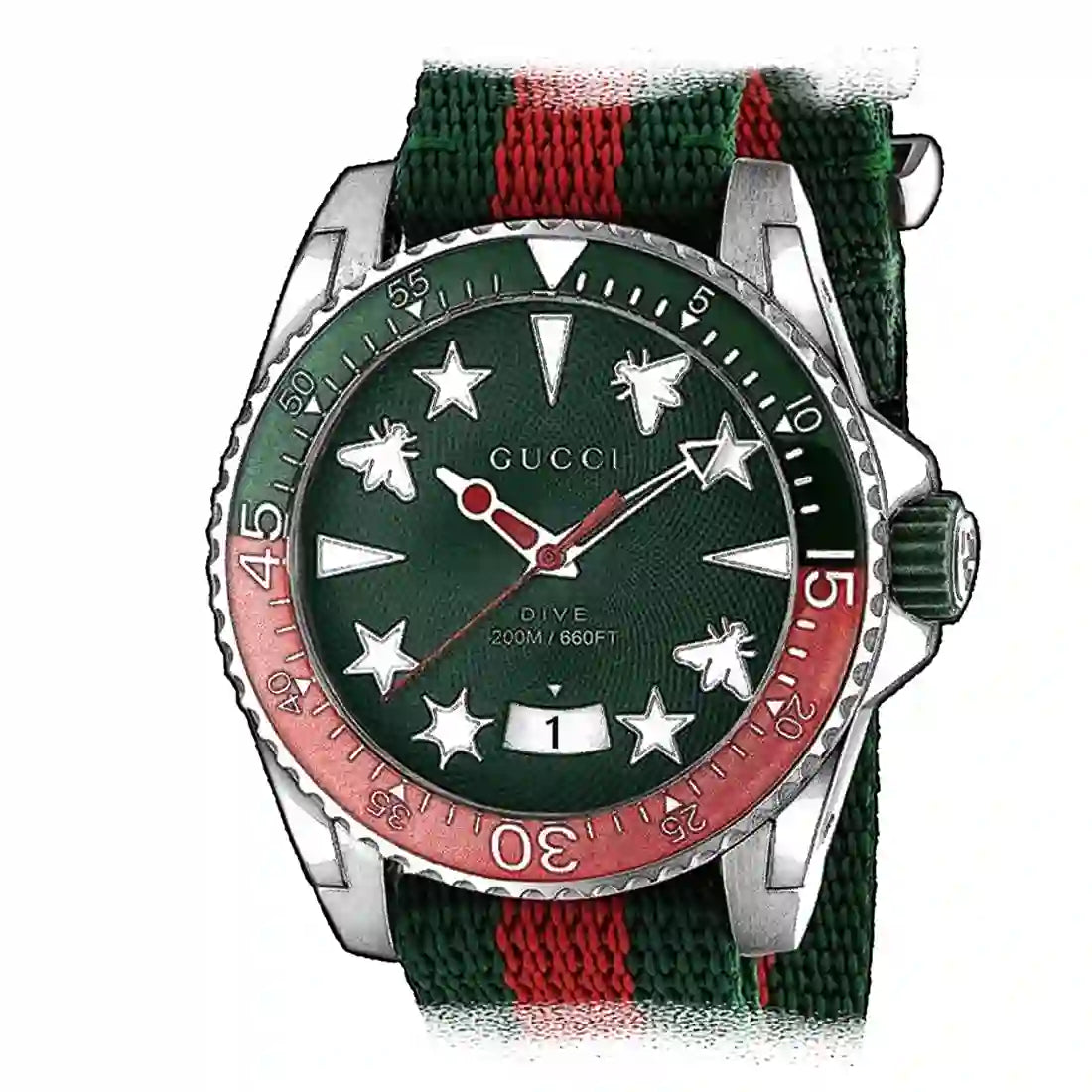 Gucci Dive Quarz Grün